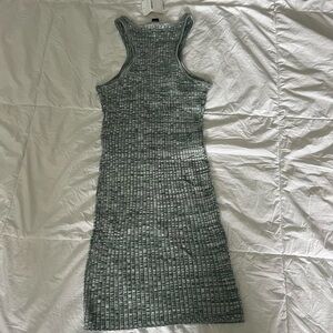 Forever 21 Textured Green Midi Dress